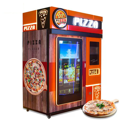 Mesin Penjual Makanan Ringan Swalayan 24 Jam Dengan Pembaca Kartu Untuk Makanan Pizza